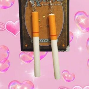 Cigarette Earrings